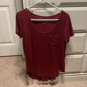 Hollister Burgundy Tee